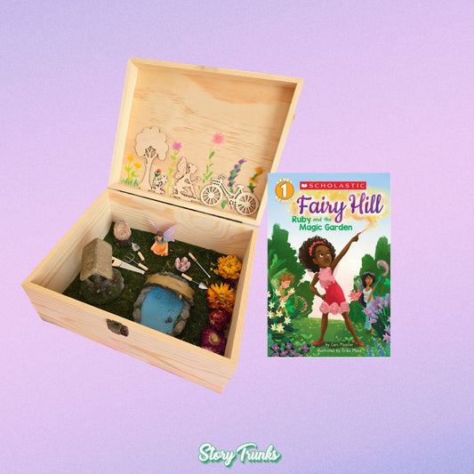 Fairy Garden Story Trunk with a Book